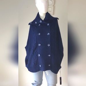 Adorable sweater poncho Brand New with tags